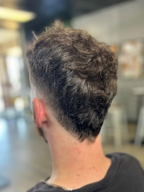 Burst Fade Mohawk for Teens