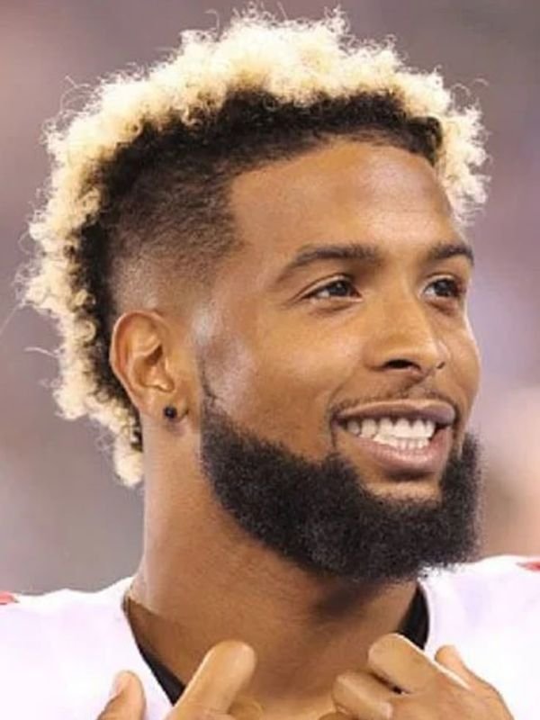 Burst Fade Mohawk with Beard