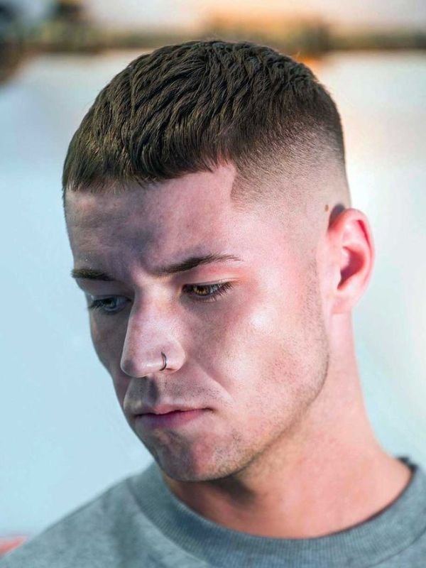 Clean Low Taper Fade Buzz Cut
