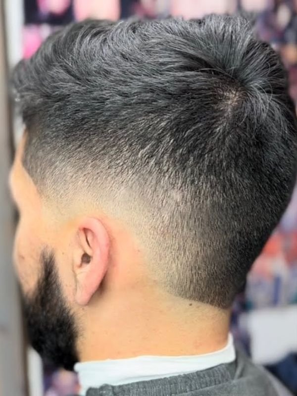 Faux Hawk Burst Fade