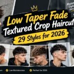 Low Taper Fade Textured Crop Haircut 29 Styles for 2026
