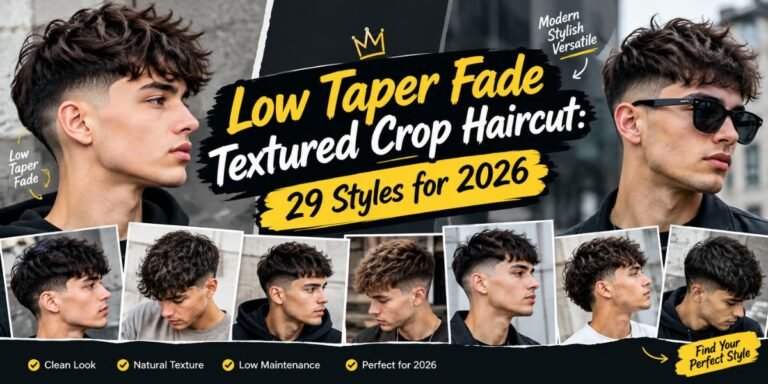 Low Taper Fade Textured Crop Haircut 29 Styles for 2026