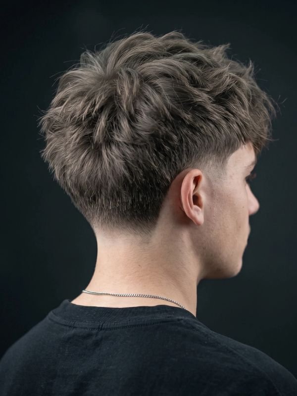 Low Taper Fade Textured Crop with Volume