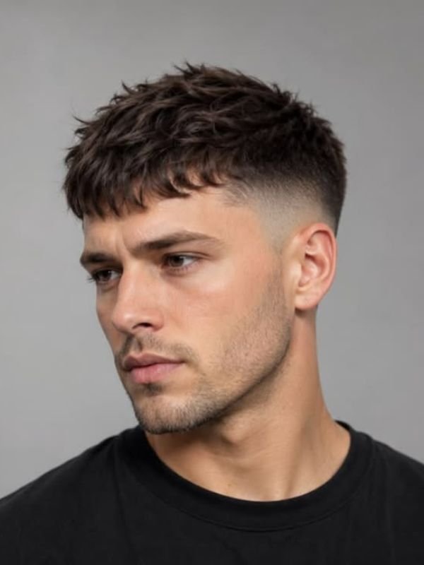 Low Taper Fade Textured French Crop