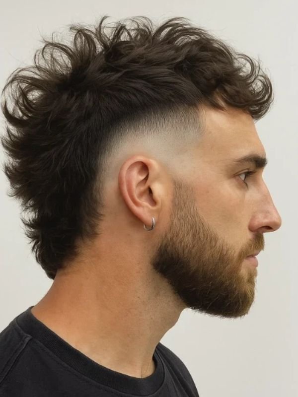 Messy Burst Fade Mohawk