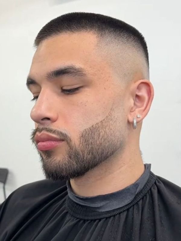 Short Low Taper Fade Buzz Cut
