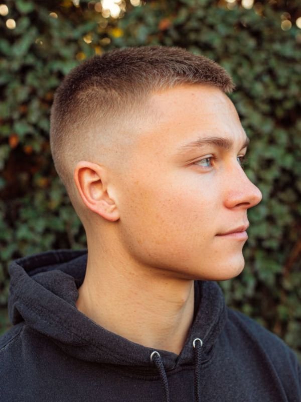 Teen Boy Low Taper Fade Buzz Cut