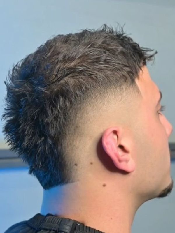Textured Burst Fade Mohawk
