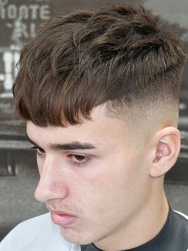 Textured Crop Mid Fade