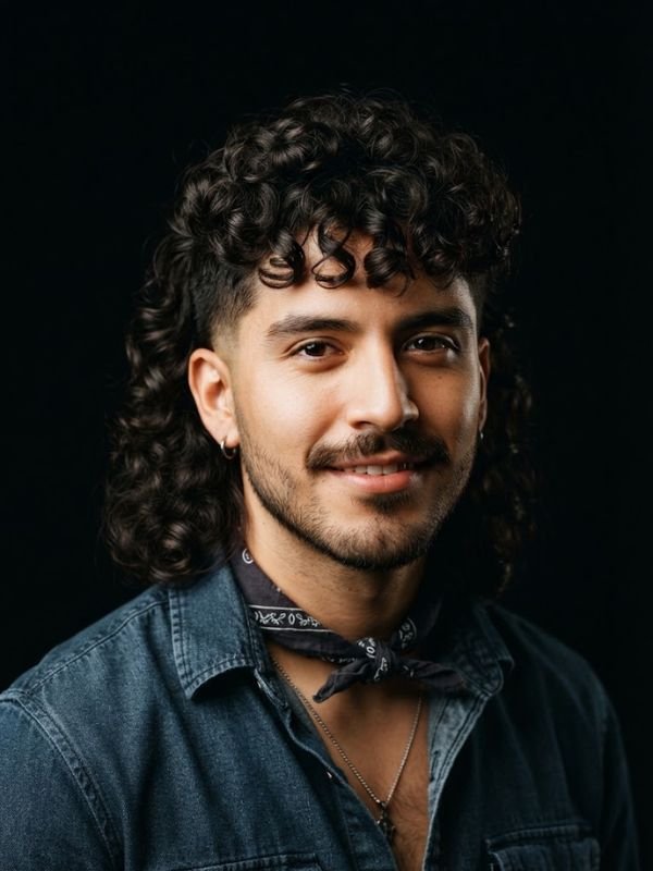 Curly Mexican Mullet