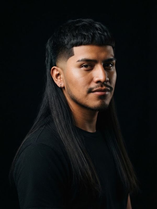 Mexican Mullet Haircut Straight Hair
